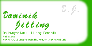 dominik jilling business card